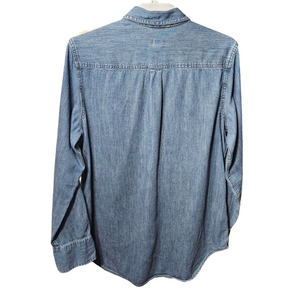 Merona Mens Denim Button-Up Shirt XXL Made In Indonesia - Picture 4 of 4